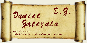 Daniel Zatezalo vizit kartica